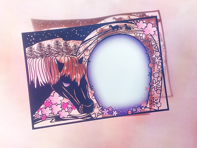 手稲神社 新春干支切り絵御朱印